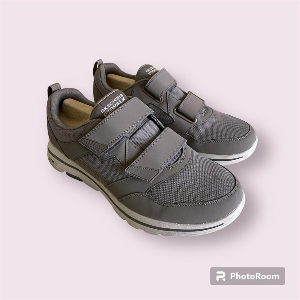 Skechers Men's Gowalk-Athletic Hook and Loop Walking Shoes. US 10M. Khaki.